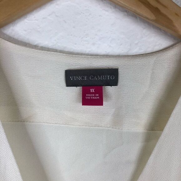 -Vince Camuto Faux Wrap Blouse NWT 1X - Picture 4 of 7